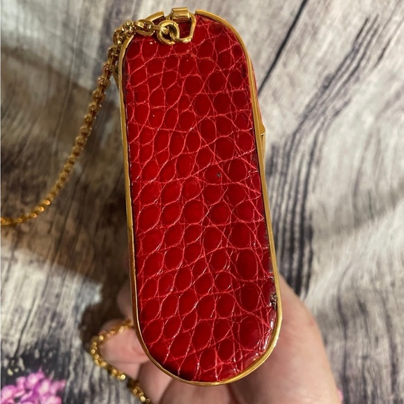 Authentic / Beautiful Judith Leiber Crocodile Clutch - Picture 9 of 12